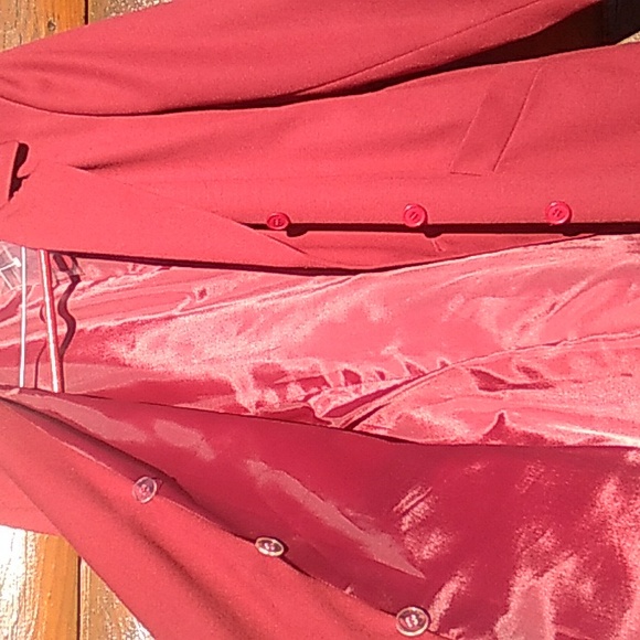 βοΈ Harve Bernard Wool Gabardine STUNNING BRICK π§± RED COAT DRESS Sz 12/14 IMO - Picture 6 of 13